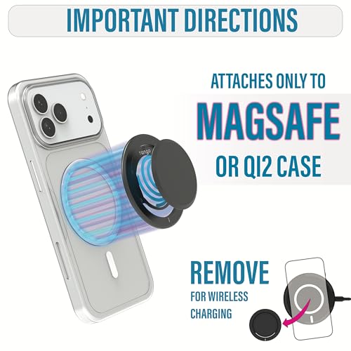 Tango Pro V3 - Slim Phone Grip for MagSafe, One-Hand Open, Kickstand
