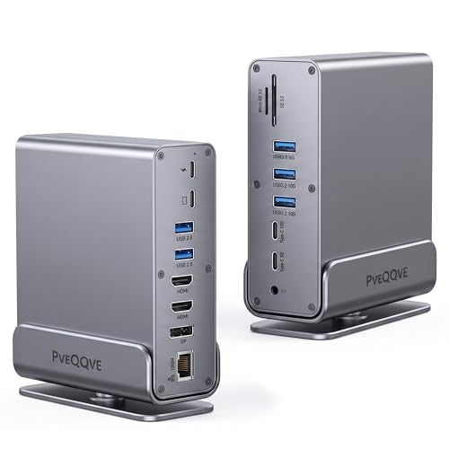 15-in-1 USB C Hub/Docking Station Dual Monitor 2 HDMI with Ethernet PD - Image 2