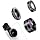 3-in-1 Smartphone Camera Lens Kit – 198° Fisheye, 0.63× Wide-Angle & 15× Macro Clip-On Lens Set for iPhone, Samsung & Android Phones (Black)