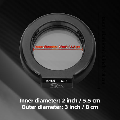 HengTianMei Stereo Microscope Touch Adjustable LED Ring Light Illuminator, for 7-45x Objective Lens Repair Microscope Light Source, USB Port