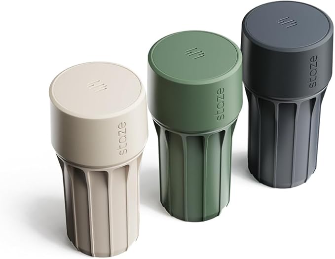 Staze Preserve Vacuum Sealed Storage Jars (148ml) | Food Storage Container with Protection - (CAMO TRIO)