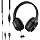 18Ft Long Cord Headphones for TV & PC with Spring Coiled Cable for Seniors