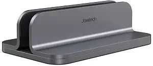 JOKItech Aluminum Laptop Vertical Stand Organizer, Sturdy Laptop Computer Holder Desktop Stand Compatible with new Retina Apple MacBook Pro/Air/Neo, Mac mini & iPad Pro - Spacegrey