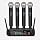 4-Channel Wireless Microphone System for Karaoke & Church UHF Handheld Mics, Plug & Play Setup, Clear Sound for Party & Meetings