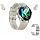 X10 Smart Watch with Earbuds for iPhone Android Smartphones 1.39 Inch Round Bluetooth Call Smartwatch Fitness Tracker All-in-one Smartwatches Long Time Standby TWS Music Watch for Men Women (Silver)