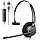 BINNUNE Wired Headset with Mic for Work, Single Ear USB-A/C & 3.5mm