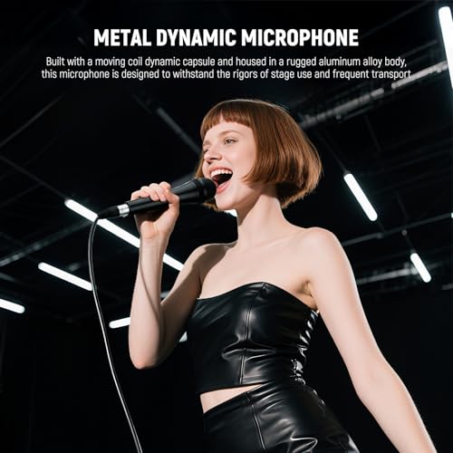 NEEWER NW-040 Cardioid Dynamic Microphone with XLR Cable, Metal Housing