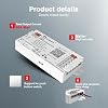GLEDOPTO Matter RGBCCT LED Controller 20A Current Max for PWM Analog LED Strip Light APP Voice Control RGBW RGB Dimmable Work with Homekit Google Amazon Echo Alexa (Matter Hub Required)