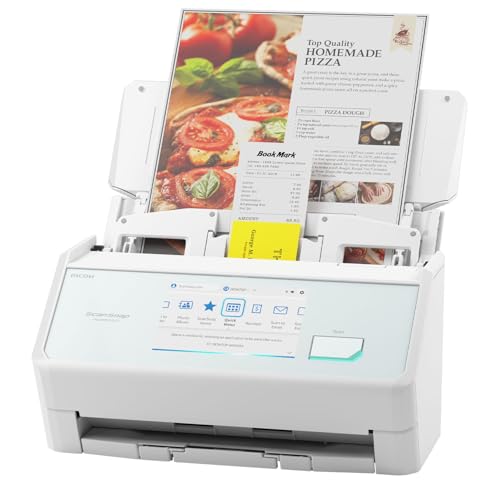 ScanSnap iX2500 Wireless or USB High-Speed Document Scanner, White