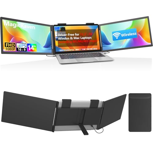 One Cable Plug & Play Laptop Screen Extender, Portable Monitor - 14" Inches