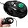 Wired Handheld Trackball Mouse, Mini Finger Mouse, Black