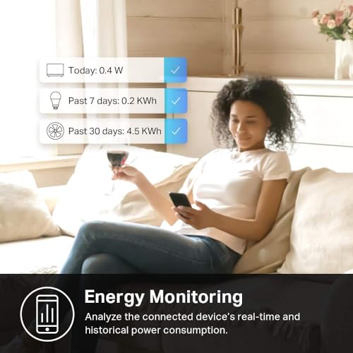 Kasa Smart Plug Mini with Energy Monitoring, KP115 | | Outdoor Lightin - Image 6