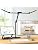 Micomlan Architect Desk Lamp with Atmosphere Lighting, Adjustable Led Desk Light for Home Office with Base, 24W Bright Auto Dimming Table Light with Rotatable Swing Arm for Workbench Computer