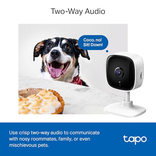 Tapo 1080P Indoor Security Camera, Baby Monitor, Dog Camera, C100(4-Pack)