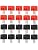 ECSiNG 20pcs 2 Pin Speaker Plug Set DIN Plug Adapter Speaker Cable Connector for Audio Video Equipment with Screw Red and Black