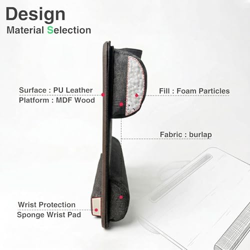 Portable Lap Laptop Desk with Pillow Cushion, Fits up to 15.6 inch Laptop, with Anti-Slip Strip & Storage Function for Home Office Students Use as Computer Laptop Stand, Book Tablet - Image 6