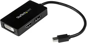 StarTech Travel Mini DisplayPort to DisplayPort, DVI or HDMI Adapter
