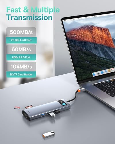 Baseus Laptop Docking Station Dual Monitor 9 in 1 US | Computer Access - Image 7