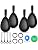 Tracker Tags (iOS Only) 4 Pack: Bluetooth Item Finder with Apple Find My APP, Item Locator for Keys Finder, Bags Wallets Anti-Loss, IP68 Waterproof Smart Tag (Water Drop)