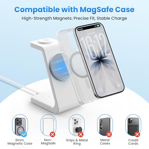 Magnetic Wireless Charging Station for iPhone: 3 in | Wireless Charger - Image 7