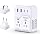 2000W Voltage Converter US to Europe for Hair Dryers, 7-in-1 220V to 110V Converter for European Travel with 3 AC/2 USBA/2 USBC Ports (PD20W), Universal Travel Adapter with Type G C Plugs