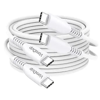 15 Ft USB C Cable Pack of 2, Long USBC to Type C 60W Fast Charging Cables