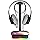 KAFRI RGB Headphone Stand with Wireless Charger Desk Gaming Headset Holder Hanger Rack with 10W/7.5W Fast Charge QI Wireless Charging Pad - Suitable for Gamer Desktop Table Game Earphone Accessories