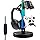 VCOM Headphone Stand with 17 Light Modes, Gaming Controller Holder with Remote Control, PC Gaming Accessories for Desk, Universal Organizer Headpsets/Xbox/PS5 Headset Stand Gamer Gifts