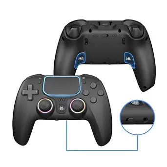 NBCP Wireless Controller for PS5/Pro/Slim/PC,Hall Effect Joysticks&Triggers