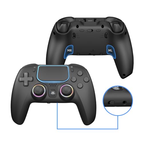 NBCP Wireless Controller for PS5/Pro/Slim/PC,Hall Effect Joysticks&Triggers