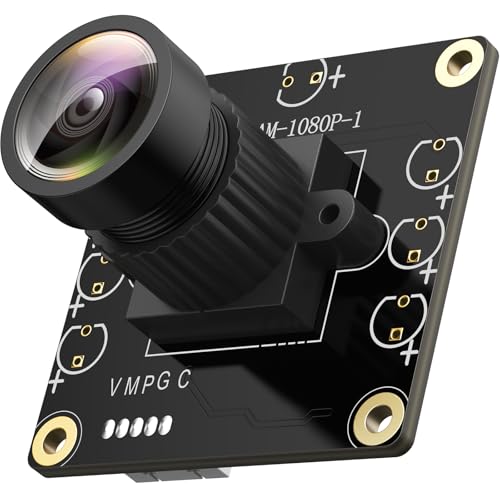 1080P USB2.0 UVC Camera, 130° Wide Angle Camera, Plug & Play for PC, Raspberry Pi, Jetson Nano and SBCs. Support Windows, Linux, Android and Mac OS.
