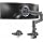 VIVO Aluminum Ultrawide Monitor Stand, Classic, Fits up to 57 inch Computer Screens, Single Articulating Pneumatic Arm, C-Clamp and Grommet Desk Mount, Max VESA 100x100, Black, STAND-V111H