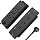 HHSOET 6 Outlets Recessed Power Strip, 20W USB C Ports, Black, 6FT, 1