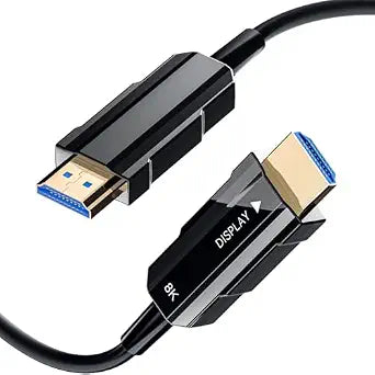 8K HDMI 2.1 Cable 25ft, Fiber Optic HDMI Cable, Ultra High Speed Thin HDMI Cord, 48Gbps, 8K@60Hz 4K@120Hz, Dynamic HDR, eARC, HDCP 2.2&2.3, 3D, for HDTV Monitor Game Laptop Xbox PS4/PS5 - Image 1