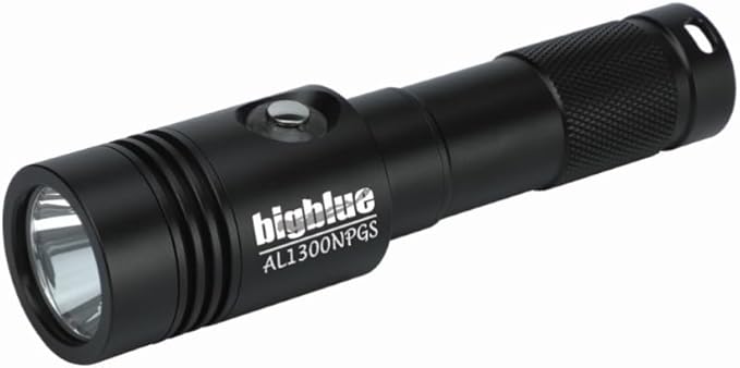 Bigblue 1300 Lumen Narrow Beam Dive Light w/Green Spot Light