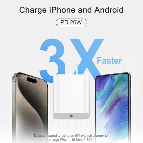 iPhone 18 17 16 15 Charger 3 Pack 20W iPhone Charger Fast Charging - Image 3