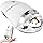 Wireless Mouse -Cute Clear Aqua Design, Water Mouse with Optical Precision, Silent Clicks, Lightweight & Floating Animal Transparent Retro Style for Home Office, Great for Kids & Adult(Penguin-White)