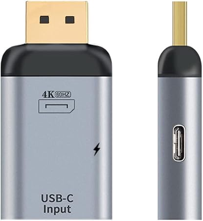 chenyang USB C to Displayport Converter with Charging Port (The Displayport Must be Connected to The Monitor, not The Host.You Need to use The 10Gbps USB C to C Cable.Other Cable not Work)