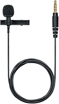 Shure MVL Lavalier Microphone for iPhone & Tablet - External Clip On Mini Lapel Mic for Video Recording & Vlogging with 3.5mm Connector, Windscreen, Mount & Carrying Pouch