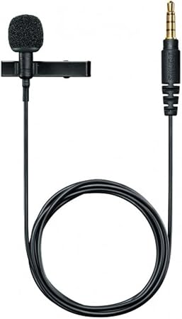 Shure MVL Lavalier Microphone for iPhone & Tablet - External Clip On Mini Lapel Mic for Video Recording & Vlogging with 3.5mm Connector, Windscreen, Mount & Carrying Pouch