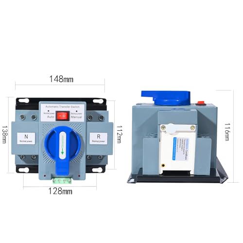 110V 2P 63A Dual Power Transfer Switch 50/60Hz