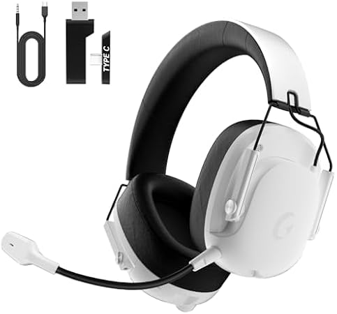 Wireless Gaming Headset for PS5, PC, PS4, Switch, Gaming Headphones