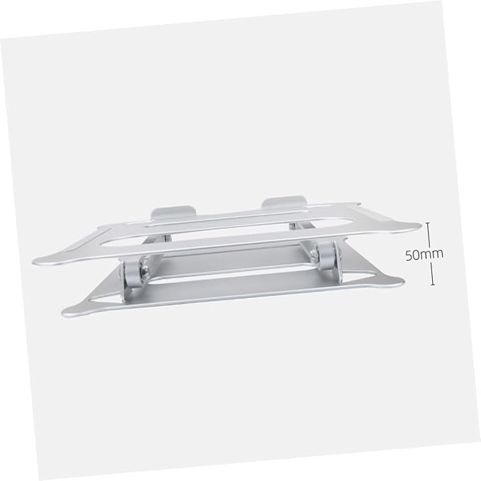 BESPORTBLE Foldable Adjustable Laptop Computer Stand Aluminum Alloy Notebook PC Holder Portable Silver for Home Office and Travel Use
