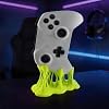 Melting Controller Holder Stand, Pink, Unique Gaming Desk Organizer compatible with Xbox and PS5 Controllers, Fun Decorative Display (Bright green, compatible with Xbox controller version)