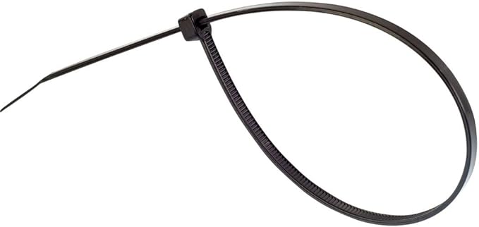 GTSE 12 Inch Black Zip Ties, 1,000 Bulk Pack, 50lb Strength, UV Resistant Long Nylon Cable Ties, Self-Locking 12" Tie Wraps