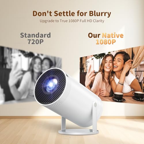 Mini Projector, Native 1080P Portable Projector with Carrying Case