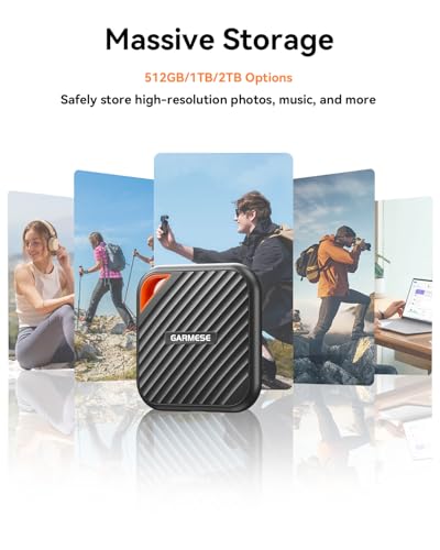 1TB External SSD Up to 2000MB/s, USB 3.2 Gen 2x2 Portable SSD USB C