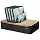 Prosumer's Choice Bamboo Charging Station for Multiple Devices - Wood Device Dock, Organizer Suitable Apple & Android Cell Phone, Tablet, iPad Cables Not Included, Metal & Bamboo Black