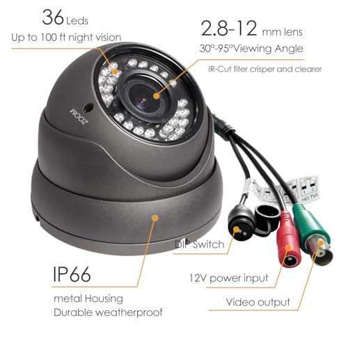 Analog CCTV Camera HD 1080P 4-in-1 (TVI/AHD/CVI/CVBS | Smart Home - Image 3