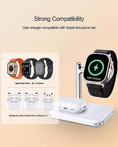 2 in 1 Charger Stand for Apple Watch and AirPods - Image 5